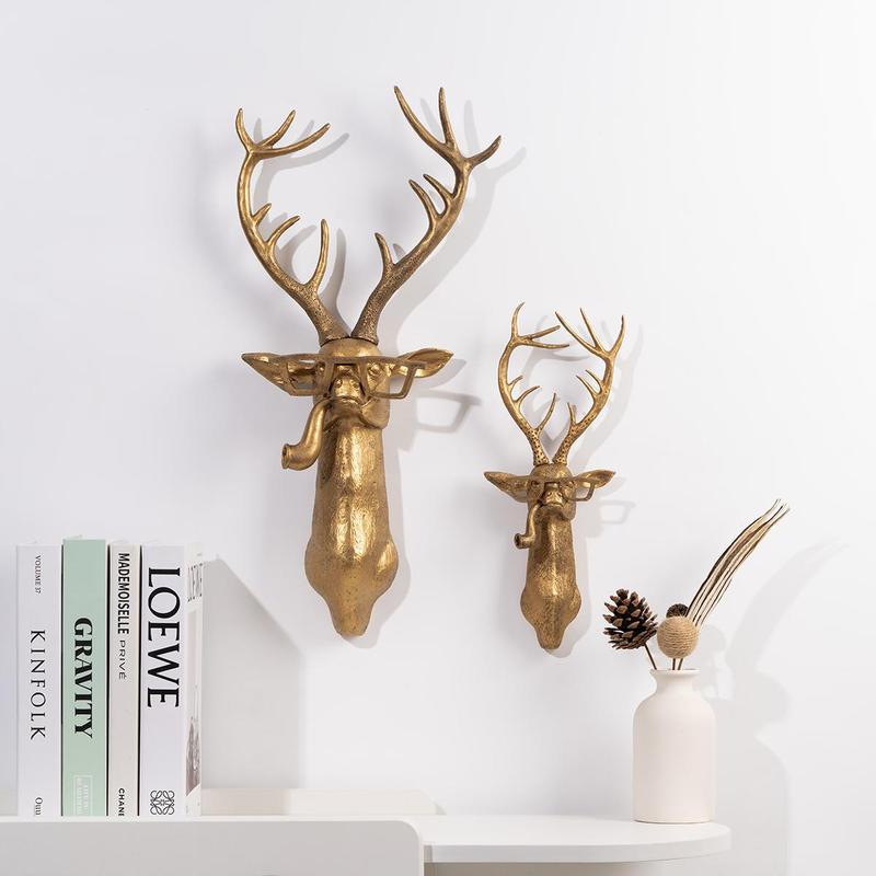 Animal Head Wall Decor, 1 Count Creative Resin Animal Head Wall-Mounted Decor, Wall Hanging Decor, Wall Decoration for Home Living Room and Bedroom #TOP PICKS