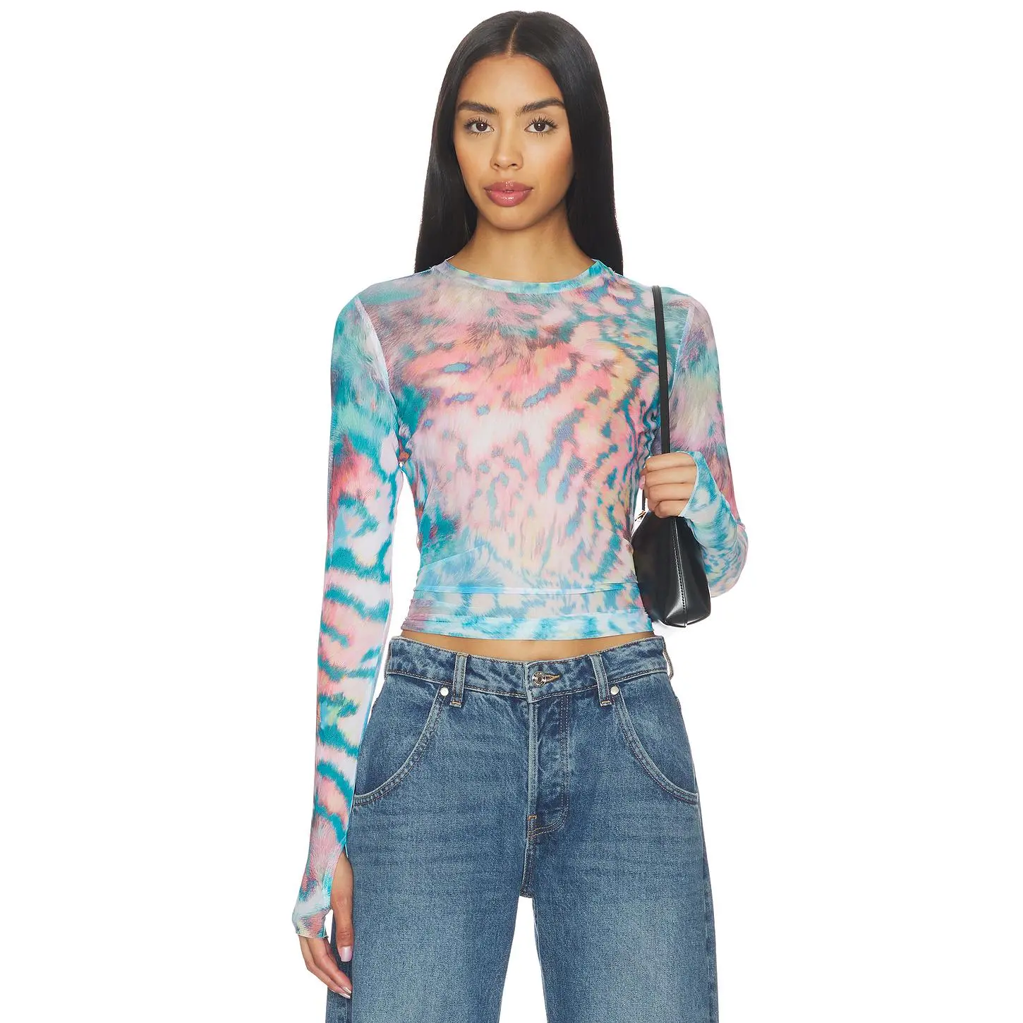 AFRM Kaylee Top in Pastel Animal