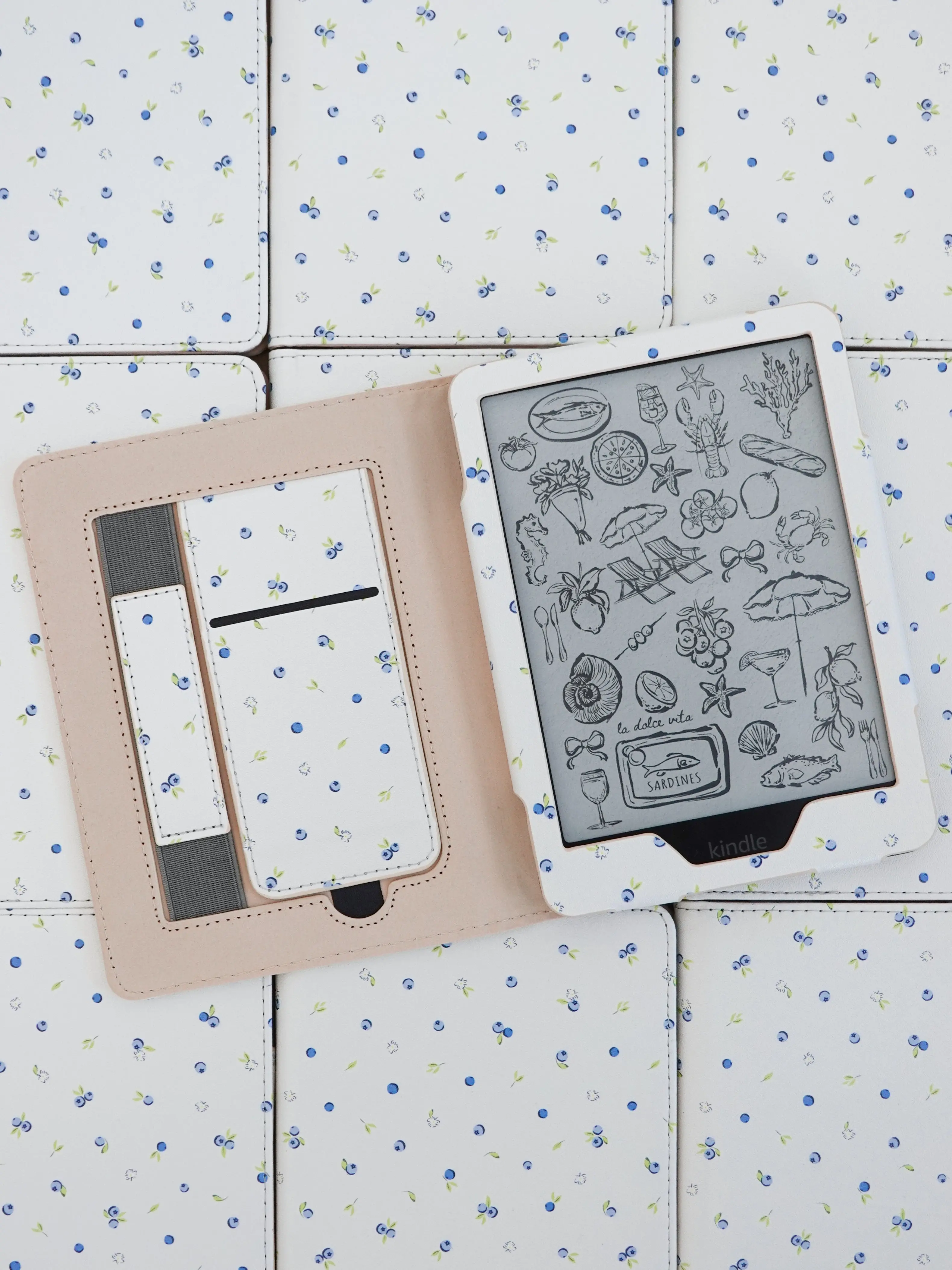 Blueberry Kindle Case