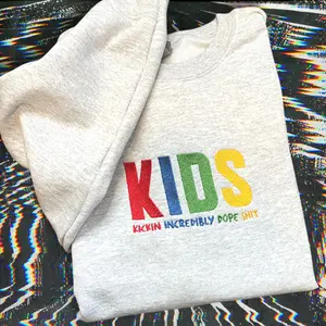 KIDS Embroidered Unisex Crewneck Sweatshirt