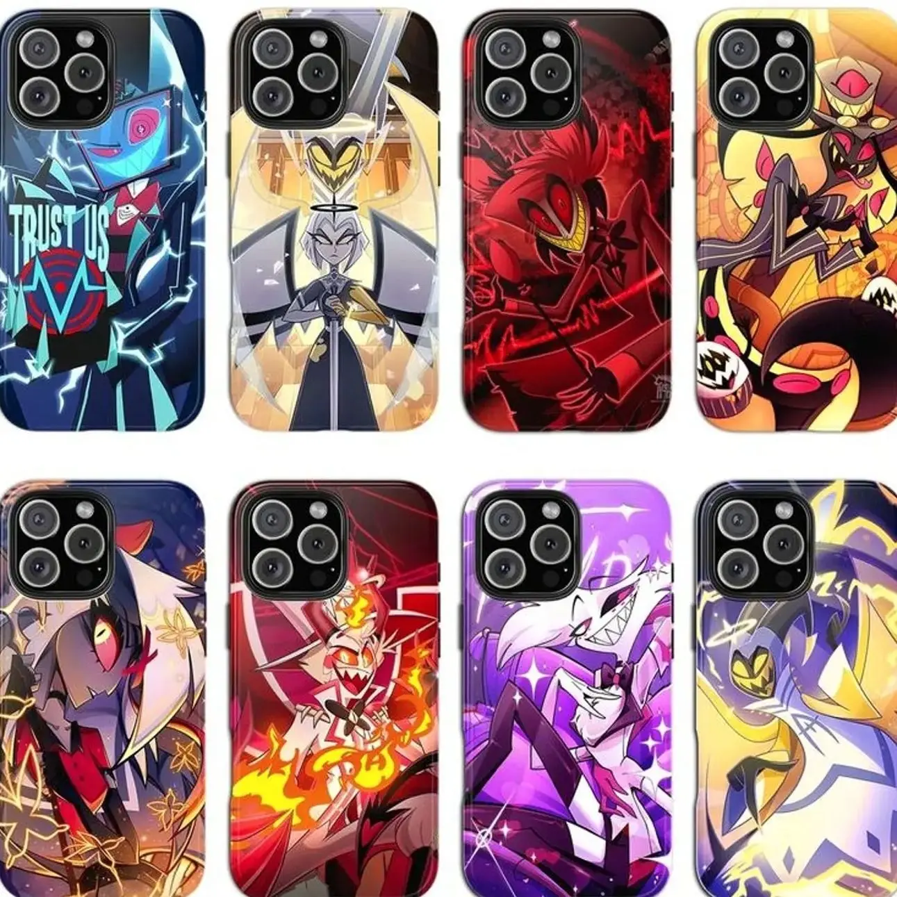 Hazbin Hotel Season 2 Phone Case for iPhone 11-17 & Samsung Galaxy S21-S25, Anime Character Aesthetic Protective TPU Cover, Shockproof Cartoon Case, Gift for Hazbin Fans