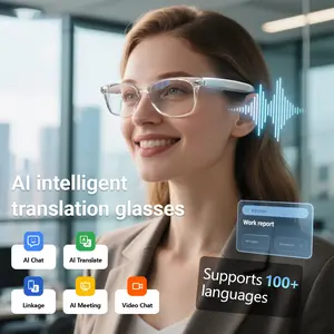 Senbono Smart Glasses Polarized BT Sunglasses with Microphone Speaker, Ai Translation, Voice Assistant, Bluetooth-compatible Connectivity,Cool Gadgets
