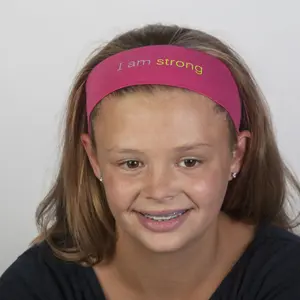 I am strong™ fuchsia headband