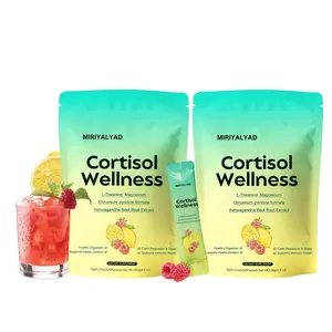 Cortisol Support Supplement Powder With Ashwagandha L Theanine Magnesium Calm Relaxation Sleep Support 40 Sticks
