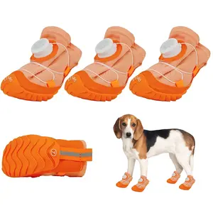 KIADOG Breathable Dog Shoes for Small/Medium Dogs Secure Buckle System Anti-Slip All Weather Protection High-Density Mesh Boots Waterproof Dual Protection