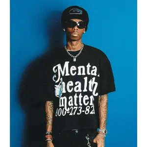 FEEGO Mental Health Matters Tee - Black 100% pure cotton