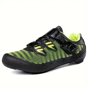 Men's Professional Cycling Sneakers Compatible With SPD Cleat, Breathable Sport Shoes For Mountain Bike Ridding Racing Outdoor