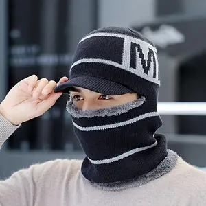 2025 Men'S Winter Thermal Hat & Neck Warmer - Cold Weather Skiing, Snowboarding, Hiking - Non-Stretchy Knit Construction - Hand Washable - for Extreme Cold - Outdoor Activities, Ear Muff For Men, Ear Muff Men, Mask For Men, Balaclava, Face Mask