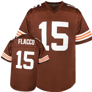 Men'S # 15 CoffeeBrown Rugby Sweatshirt Suitable For Training, Competitions, Team Sports