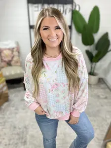 Sweet Meadows Patchwork Pullover