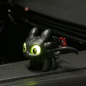 Cute Light-Up Toothless Keychain, Moving Wings Night Fury Bag Charm & Car Hanging Ornament