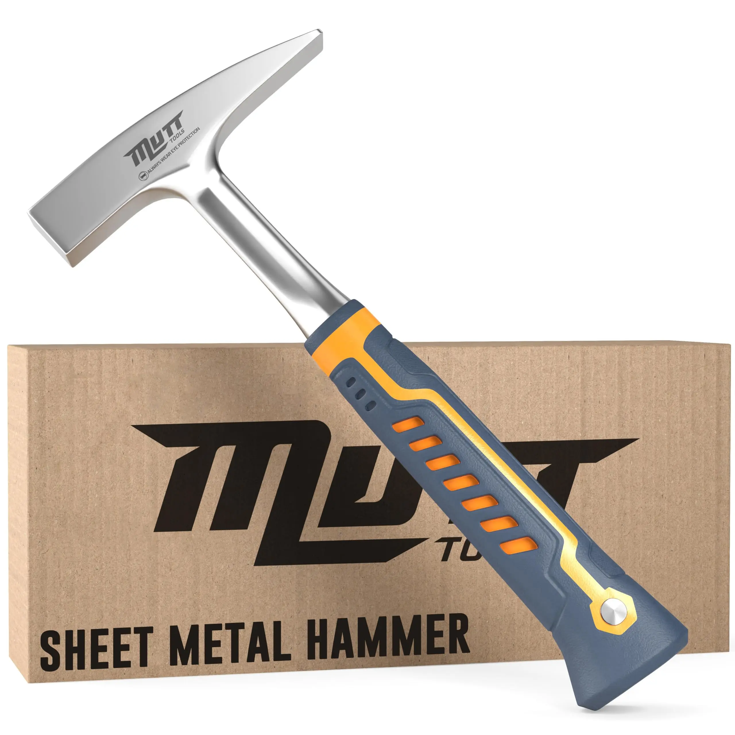 Mutt Tools 18oz Sheet Metal Hammer One-Piece Forged Tinners for HVAC Mutt Tools 18oz Sheet Metal Hammer One-Piece Forged Tinners for HVAC