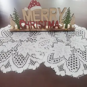 Lace Table Runner, Rectangular Table Mat for Restaurant Decoration, Bedside Cabinet Decor, Photo Props