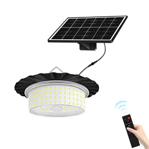 224-LED Solar Pendant Light with MovingSensor, 5 Modes WaterproofFloodlight with Remote Control, LED Lights, Solar Outside Lights, Solar LampSafety Outdoor Lights for Patio, Deck