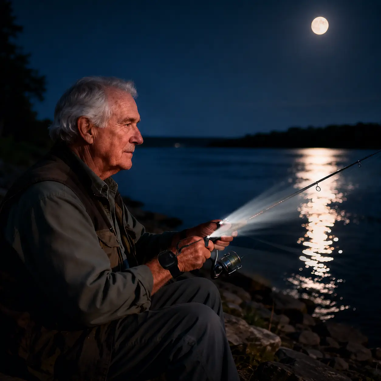 LED Fishing Finger Light, Rechargeable Hands-Free Light for Night Fishing, Adjustable Portable LED Lamp for Fishing Gear, Camping, Hiking and Outdoor Use