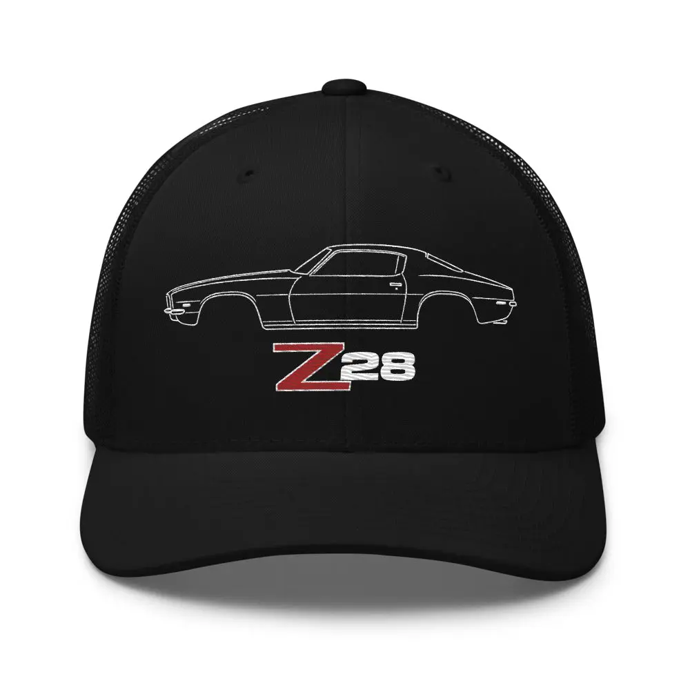 1970 Camaro Z28 Hat – Classic Muscle Car Embroidered Trucker Cap for Chevy Enthusiasts