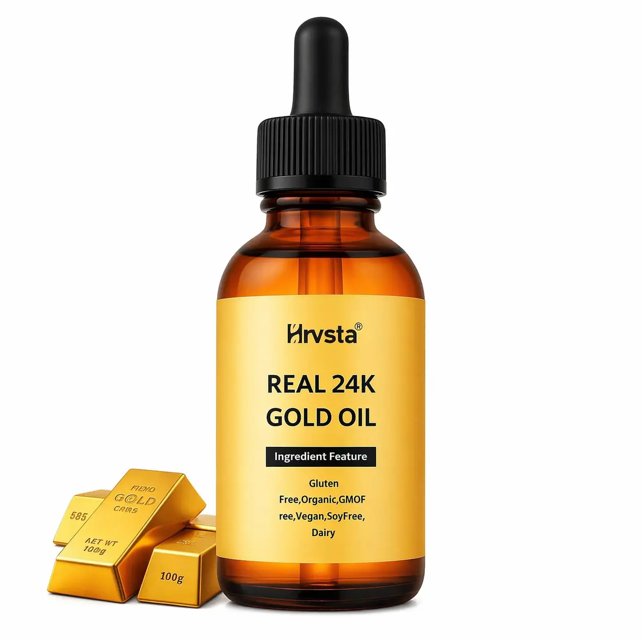 Monoatomic Gold Liquid Oil Body Care Minerals - 4 oz (60ml) Chemical-Free Non-Extracted Formula with Platinum/Rhod., Decalcifies Pineal Gland, Supports DNA Repair, Anti-Age Radiant Youthful Look, Boosts Disappearance Rate