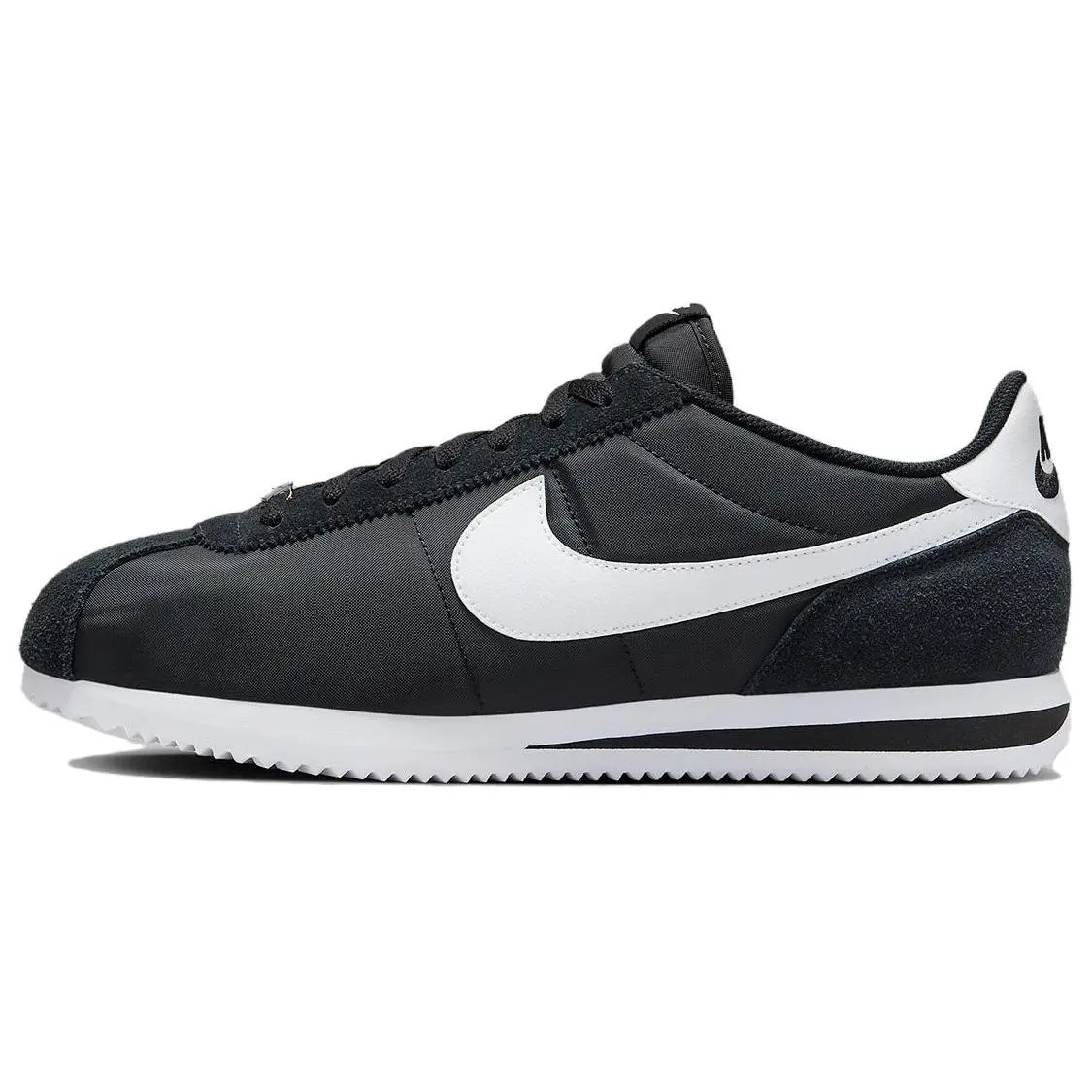 Nike Cortez Textile Black White Comfort Low Top Commuter Running Shoes Men's HF0263-001