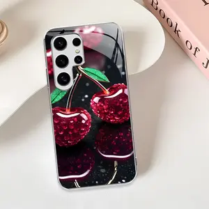 Cherry and fruit, suitable for【All Galaxy models】realistic design luxury mobile phone case---975