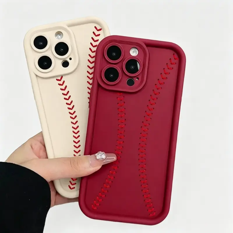 Classic Baseball Sports-Themed Protective Phone Case for IP 17 16 15 14 13 12 11 Pro ProMax Plus &  Galaxy S26 Ultra S25 Plus S24 S23 S22 S21 FE|   Shockproof Drop Protection Rugged Durable Silicone Cover|   Heavy Duty Cellphone Protector  fashionable