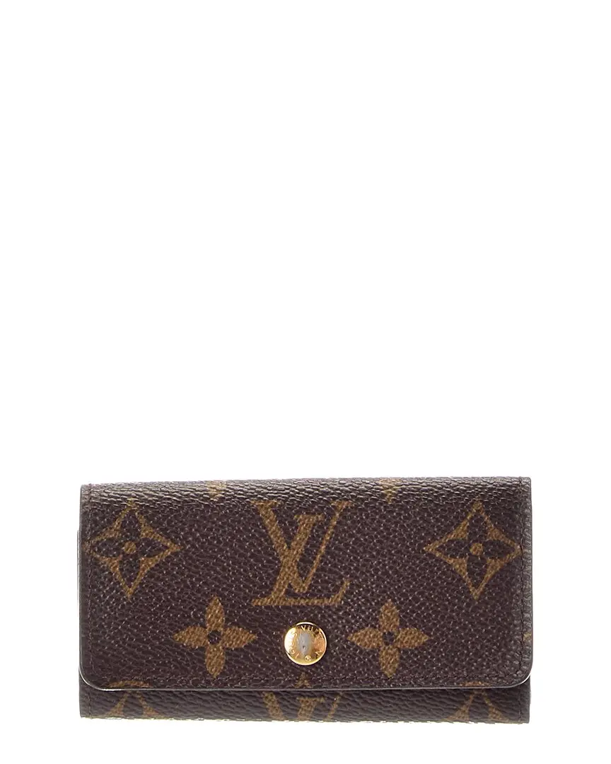 Louis Vuitton Brown Monogram Coated Canvas 4 Key Multicles Holder (Authentic  Pre-Loved)