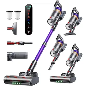 Cordless Vacuum Cleaner, 650W 55KPA 70 Mins Vacuum Cleaners for , Anti- Stick Vacuum with  Screen, Wall Mount , Upgraded Vacuum Cordless for /Carpet/Floors