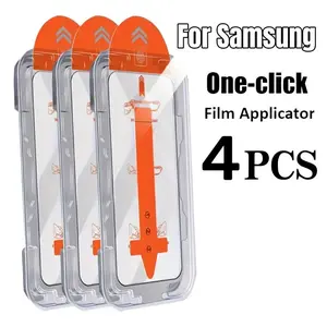 4pcs Tempered Glass Screen Protector for Samsung Galaxy S21 S22 S23 S24, Full Coverage, Case Friendly, Anti-Scratch, Easy Install