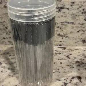 100 Disposable Eyelash Brushes, Crystal Brow Brush for Lash Extensions, Cosmetics Eyelash Brush with Container Included
