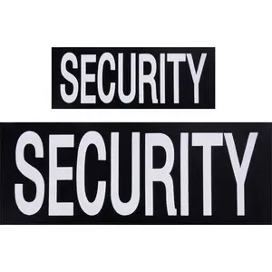 Security Patch Set Hook Back Law Enforcement Tactical Patch Set (1 Small + 1 Large)