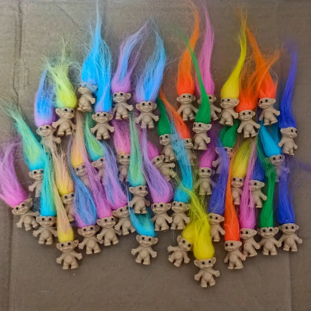 28pcs Troll Dolls, Vintage Trolls Lucky Doll Action Figures, Chromatic Adorable Cute Little Guys Collection, School Project, Arts Crafts, Party Favors, Christmas, Halloween, Birthday gifts