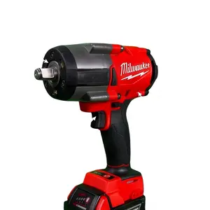 Milwaukee 18V Brushless Cordless Impact Wrench, 1000N·m Max Torque Tool With Adjustable RPM And IPM, Heavy Duty Handheld Fastening Device For Mechanical Assembly, Engineering Construction And Industrial Maintenance Work