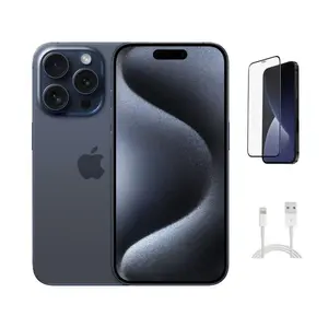 Refurbished Apple iPhone 15 Pro A2848 (Unlocked) Acceptable Condition with Pre-Installed Tempered Glass & 1 Year Warranty
