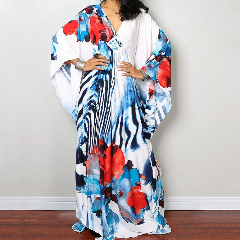 Blue and red flower zebra