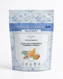 Lymphatic Cleanse PM | Olive Leaf Chamomile Turmeric Mango | Makes 25 Cups of Tea