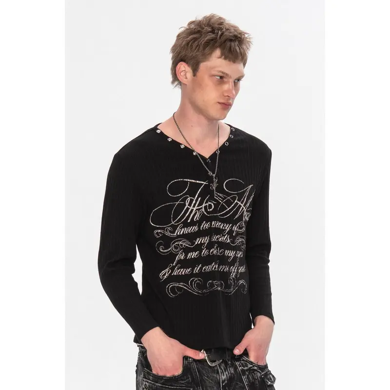 Moon Ribbed Long Sleeve