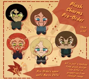 PlushKlok Plush Keychain - Band Memebers Acrylics Keychain | Great For Daily Use Or As Thoughtful Little Gifts For Your Friends And Yourself