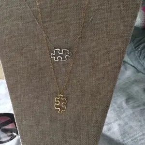 Awareness for Autism silvertone or goldtone pendant chain