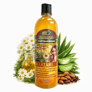 Chamomile Brightening Shampoo 1L (33.9 Fl Oz) | Manzanilla, Aloe Vera & Almond Oil Herbal Shampoo for Radiant, Soft Hair