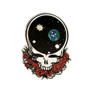 Grateful Dead Metal Space Your Face Sticker, Vintage Dead Sticker