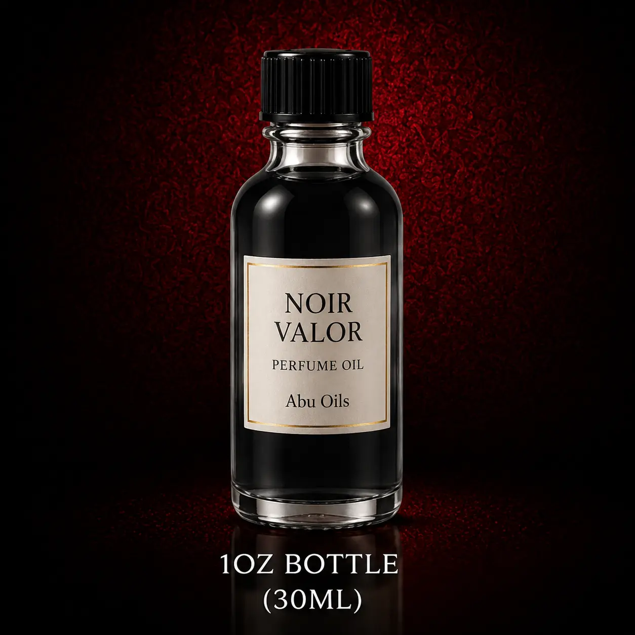 Noir Valor Perfume Oil – Long-Lasting Unisex Fragrance, 1 oz Roll-On, 1 oz Bottle or 2 oz Bottle
