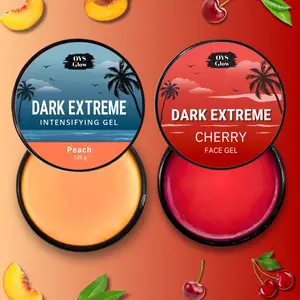Dark Extreme Intensifying Peach Tanning Gel & Cherry Tanning Face Gel, Tanning Accelerator Sunbed Cream Skincare