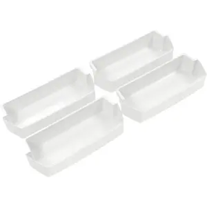 2187172 Replacement Refrigerator Door Bin Shelf Compatible with Most Roper, Kitchenaid, Kirkland and Whirlpool models Refrigerator Door Bin White - 4 PCS