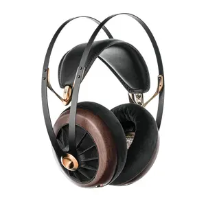 MEZE AUDIO 109 PRO | Wired Over-The-Ear Walnut Wood Audiophile Open-Back Headphones | 50mm Dynamic Drivers | Low Impedance 40 Ohms | Cables and Carrying Pouch Included | 2-Year Warranty