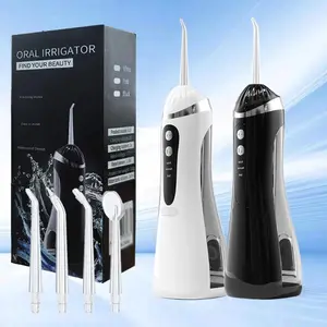 Rechargeable wireless electric water flosser, providing three modes, four types of nozzles, 360 degree rotating nozzle holder, USB power supply, Water Dental Flossers, perfect gift for oral care