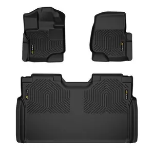 TPE Floor Mats Liners Fit For 2015-24 Ford F-150/F-150 Lightning Super Crew Cab