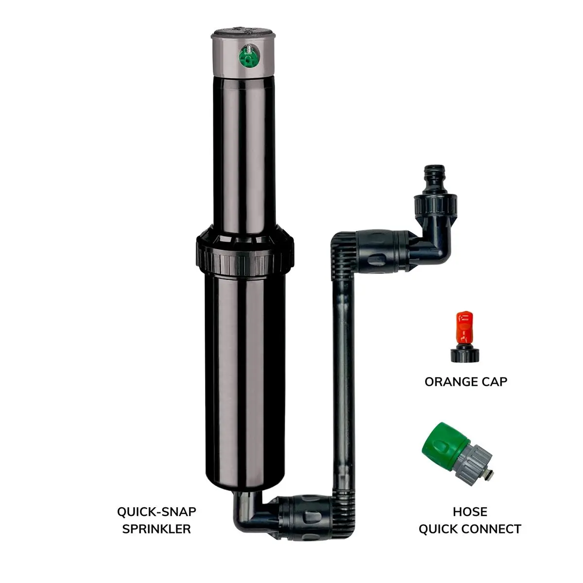 Autowater  Quick Snap in Ground 5 in. Pop Up Adjustable Sprinkler with Quick Hose Connector, Sprinklers For Yard, Quick Connect Nozzles, Compact, Rotates