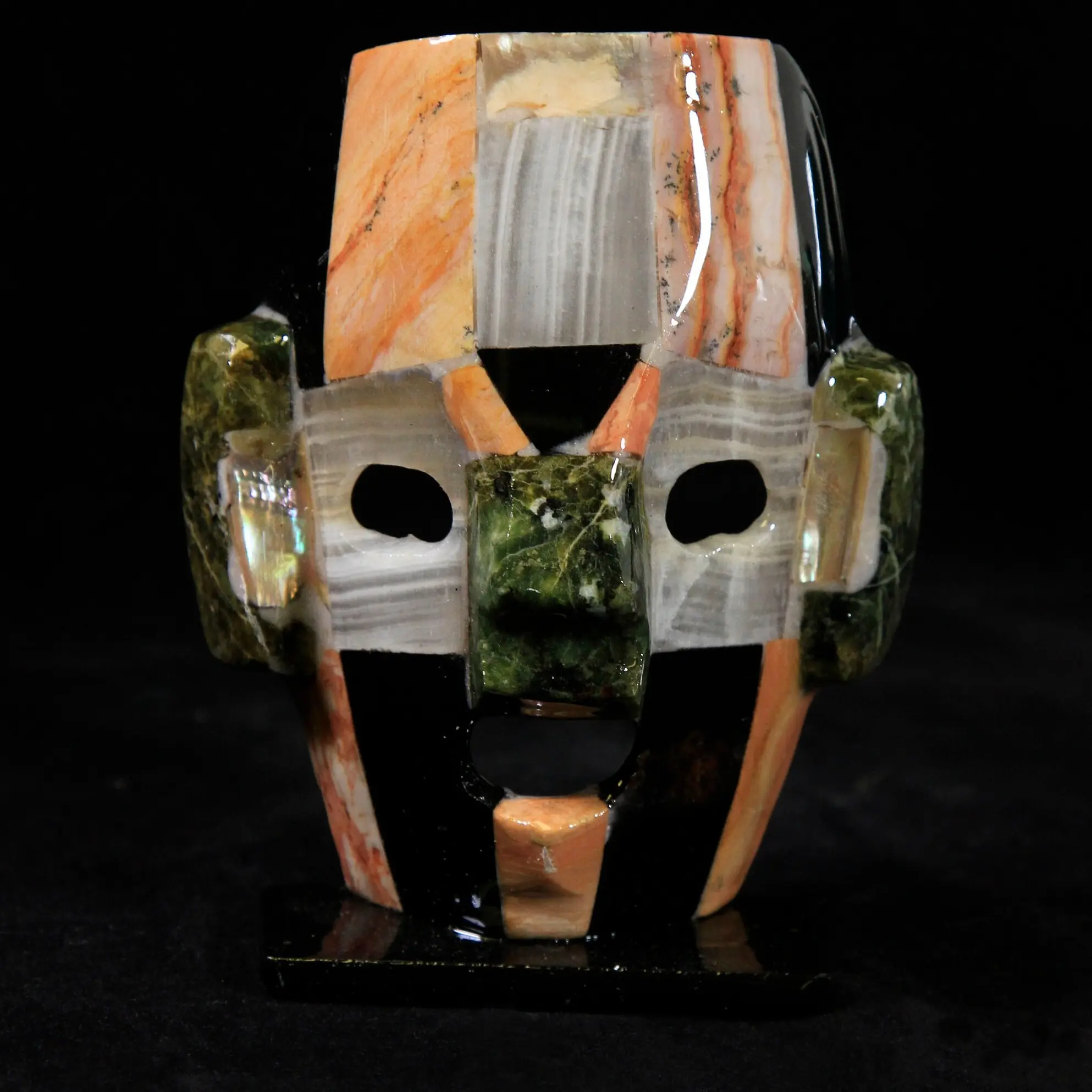 Assorted Mayan/Aztec Decorative Inlay Masks (One Mask) 3.5"-4"