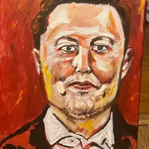 Elon Musk Acrylic Painting - High-Quality Artwork by a Professional Artist Decor Decoration Artistic Photo Room Ornaments Poster