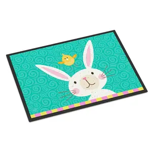 Happy Easter Rabbit Indoor or Outdoor Mat 18x27 VHA3032MAT