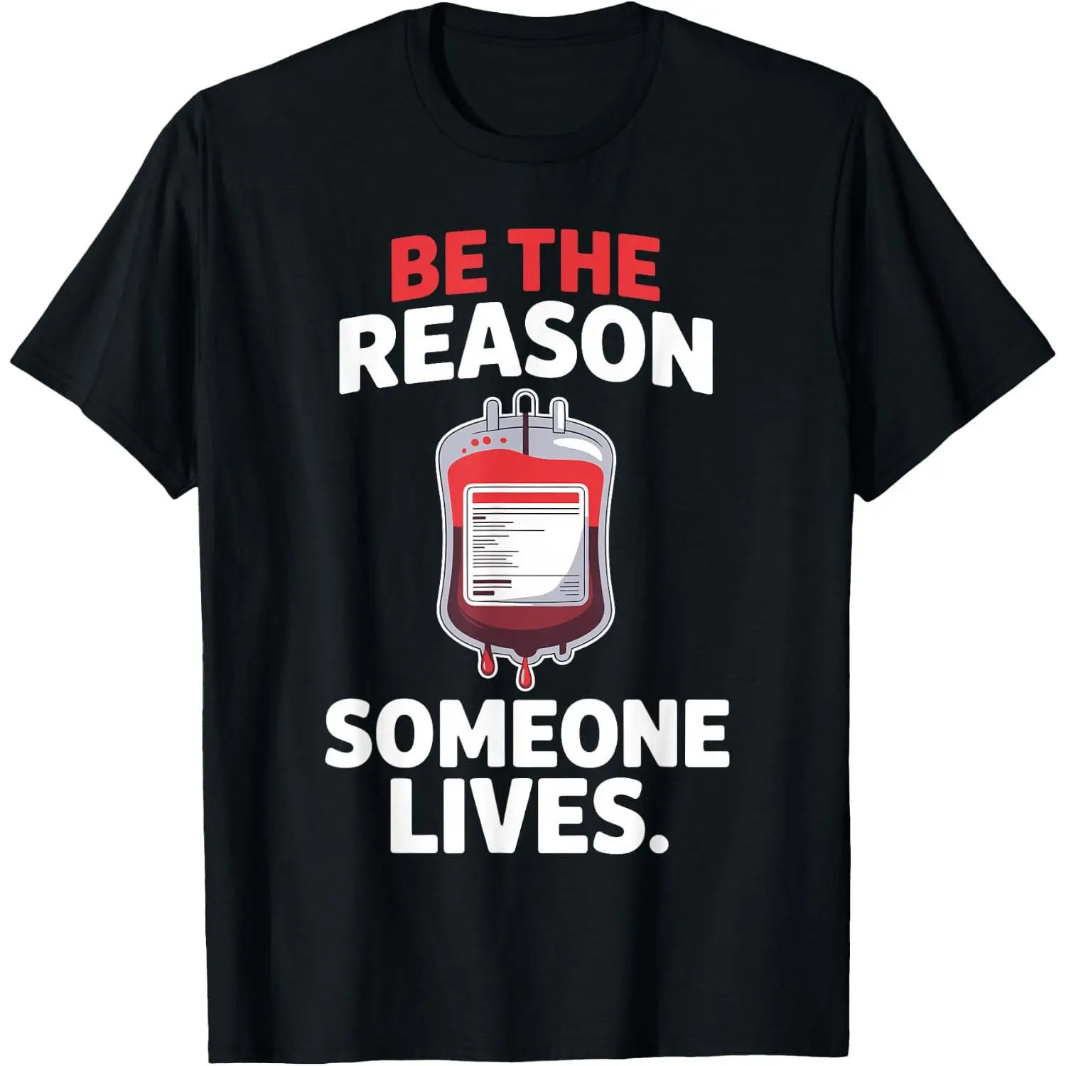 100%cotton Best Donate Blood Art for Men Women Blood Donor Volunteer T-Shirt